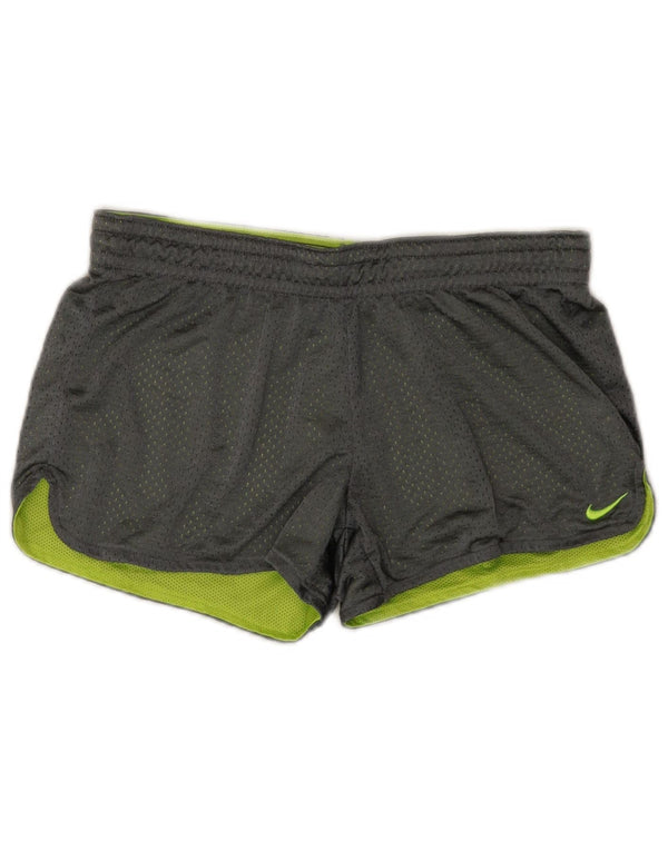 Nike Womens Dri Fit Sport Shorts UK 10 Small  Grey Polyester