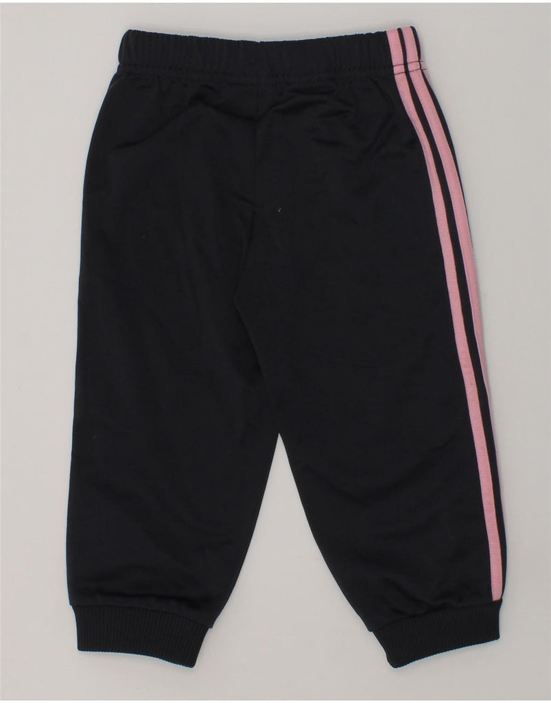 ADIDAS Baby Girls Trousers 9-12 Months Black Polyester | Vintage Adidas | Thrift | Second-Hand Adidas | Used Clothing | Messina Hembry 