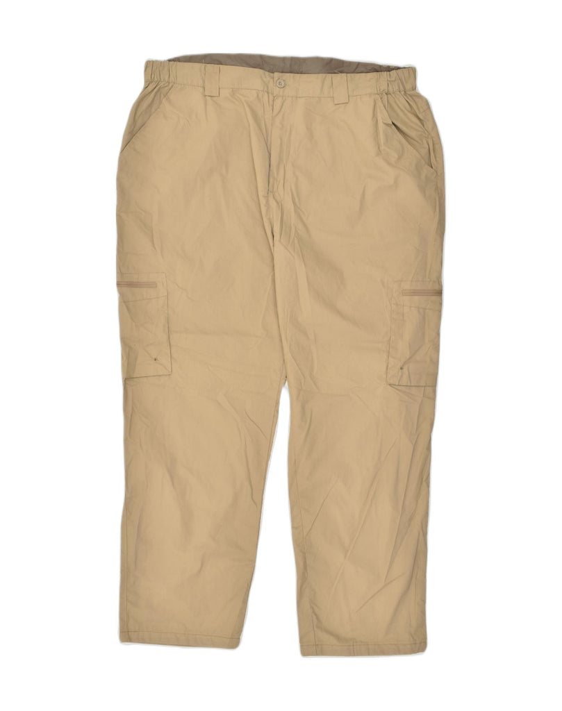 MOUNTAIN WAREHOUSE Mens Tapered Cargo Trousers W40 L28  Beige Polyester | Vintage Mountain Warehouse | Thrift | Second-Hand Mountain Warehouse | Used Clothing | Messina Hembry 