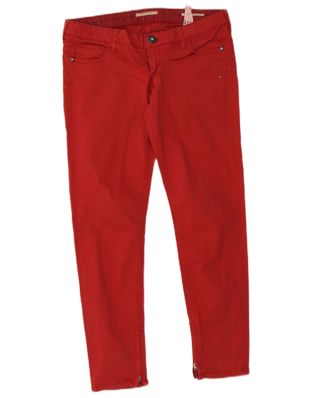 Guess Womens Skinny Jeans W31 L28 Red Cotton