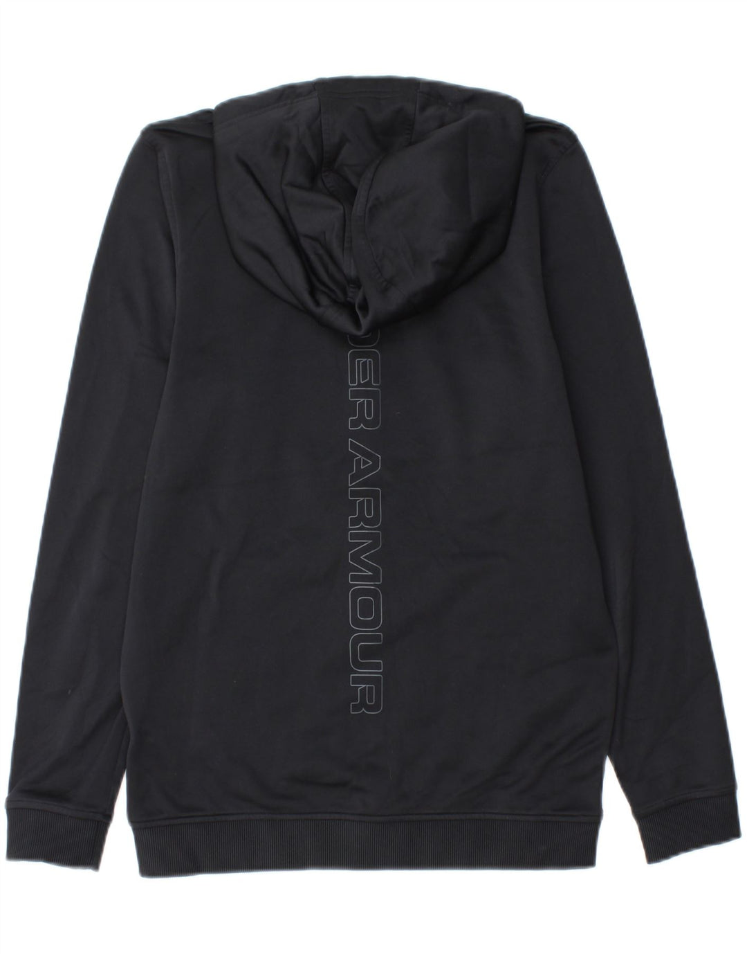 UNDER ARMOUR Mens Cold Gear Graphic Zip Hoodie Sweater Small Black