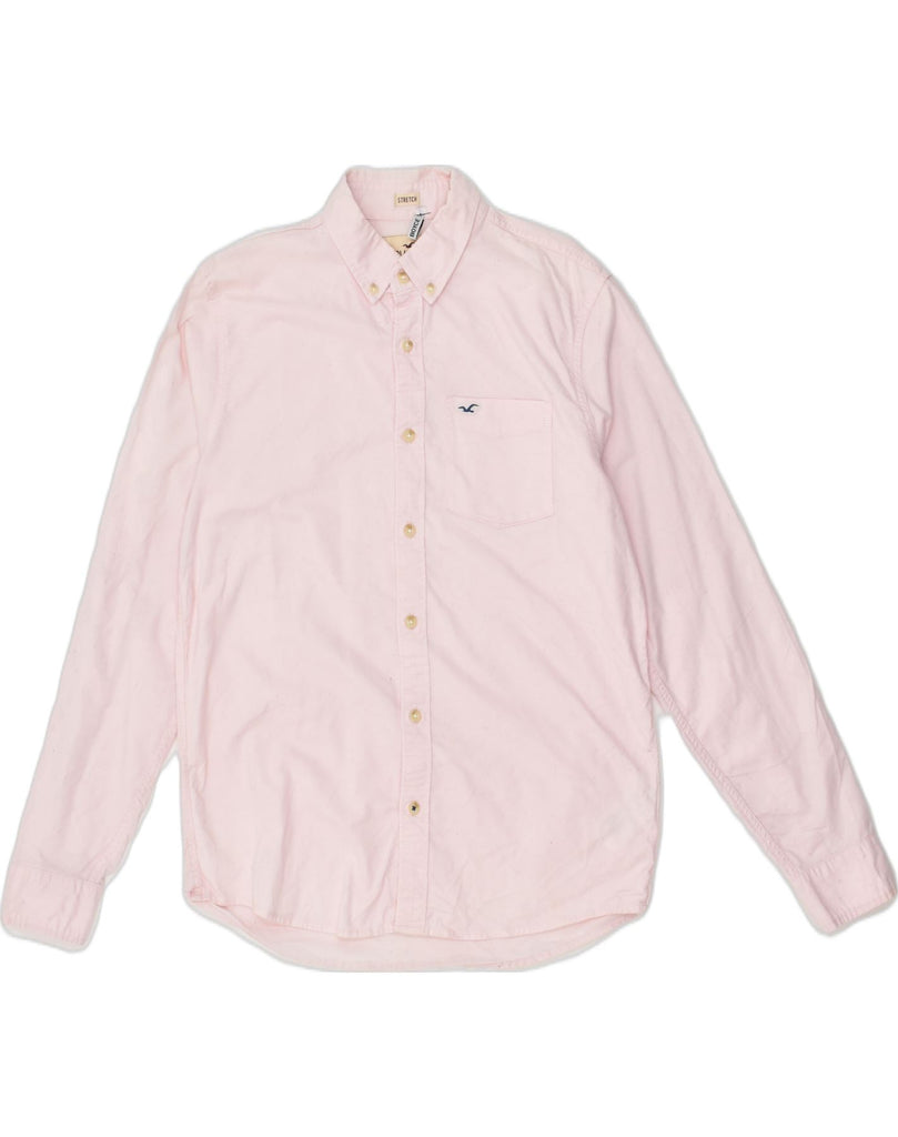 HOLLISTER Mens Shirt Medium Pink Cotton | Vintage Hollister | Thrift | Second-Hand Hollister | Used Clothing | Messina Hembry 