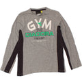 DIADORA Boys Graphic Top Long Sleeve 9-10 Years Large Grey Colourblock Vintage Diadora and Second-Hand Diadora from Messina Hembry 