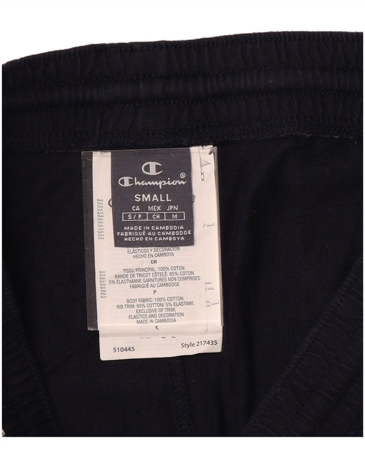 CHAMPION Mens Tracksuit Trousers Joggers Small  Navy Blue Cotton