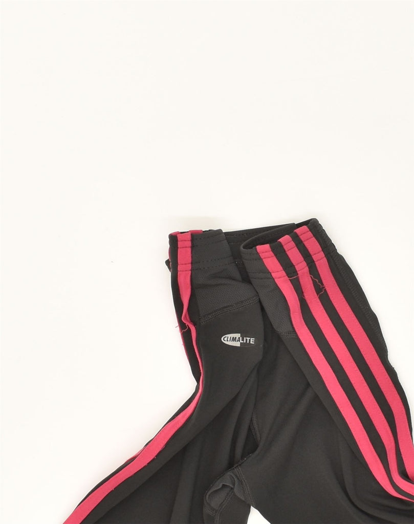 ADIDAS Womens Tracksuit Trousers UK 10 Small Black Polyamide | Vintage Adidas | Thrift | Second-Hand Adidas | Used Clothing | Messina Hembry 