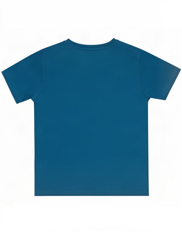 Puma Boys Graphic T-Shirt Top 13-14 Years Blue Cotton