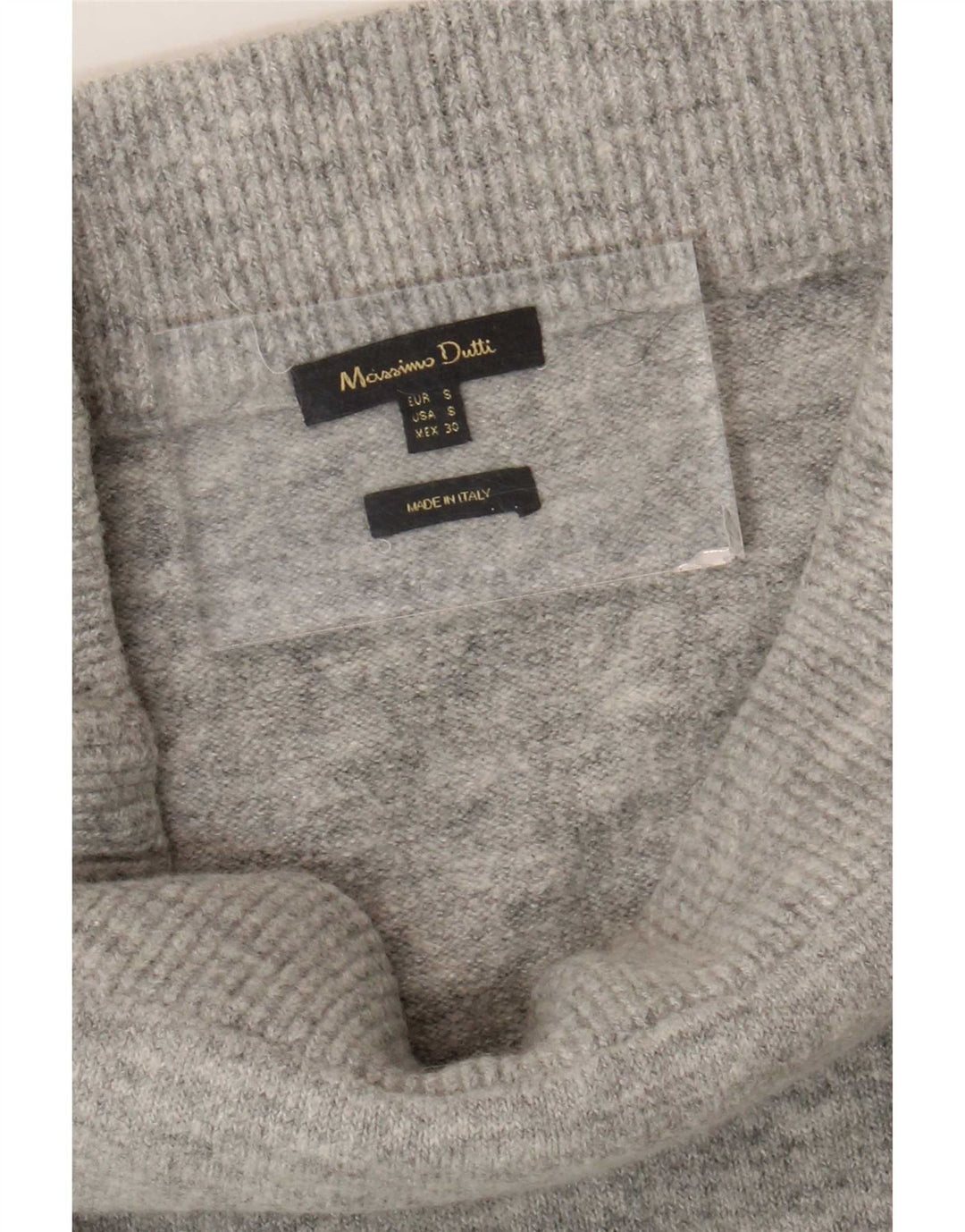 Massimo Dutti Womens Knit Pencil Skirt Small W27 Grey Colourblock