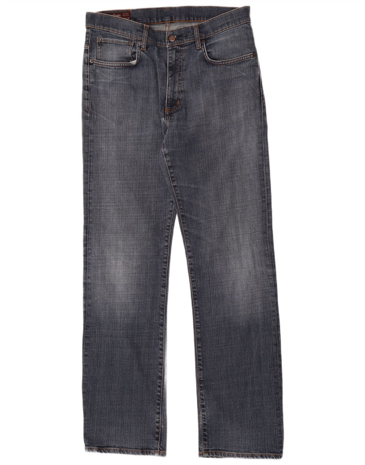 Marlboro Classics Mens Straight Jeans W33 L34 Blue Cotton