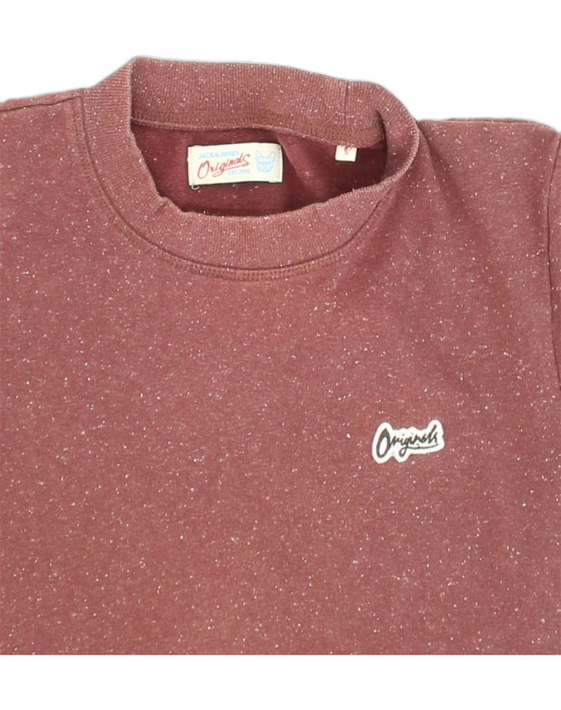 JACK & JONES Mens Sweatshirt Jumper Small Brown Flecked Cotton | Vintage Jack & Jones | Thrift | Second-Hand Jack & Jones | Used Clothing | Messina Hembry 