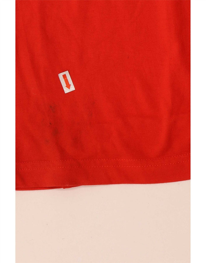 Puma Mens Graphic T-Shirt Top Medium Red Cotton