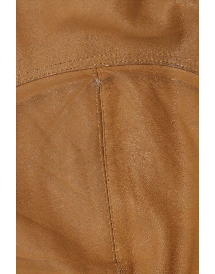 Vintage Mens Leather Jacket UK 38 Medium Brown Leather