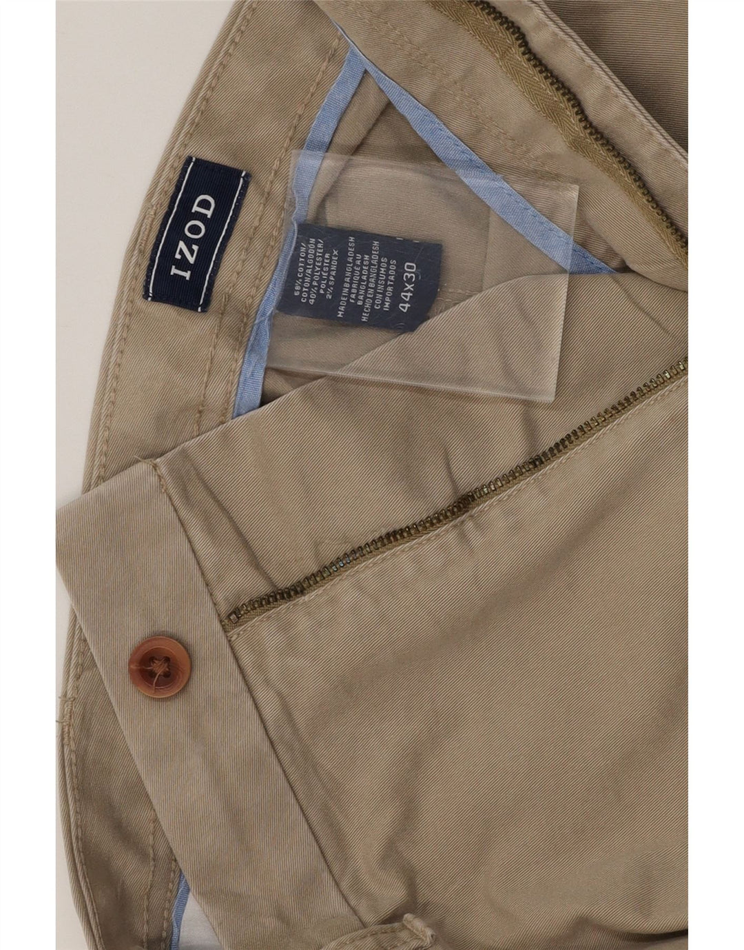 IZOD Mens Straight Chino Trousers W44 L30 Grey Cotton Vintage Izod and Second-Hand Izod from Messina Hembry 
