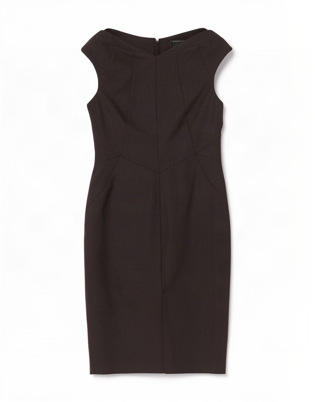 Next Womens Sleeveless Sheath Dress UK 10 Small Black Polyester