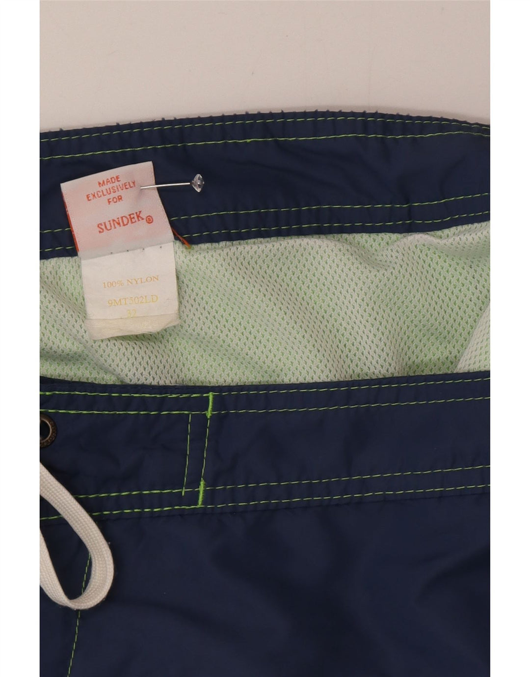 Sundek Mens Swimming Shorts Medium  Navy Blue Nylon