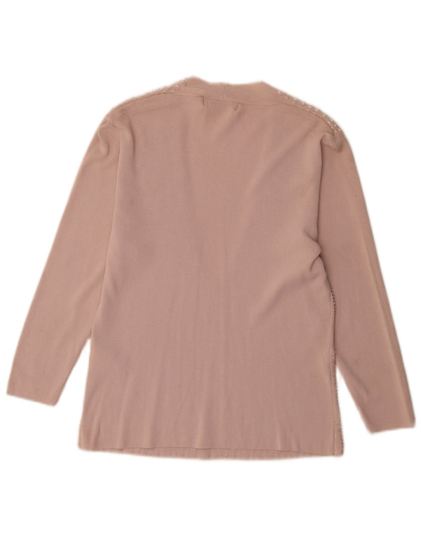Zara Womens Blouse Top UK 14 Large Pink Rayon