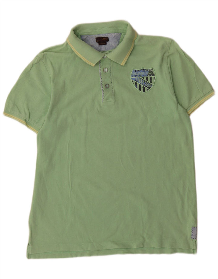 Marlboro Classics Mens Graphic Polo Shirt Medium Green