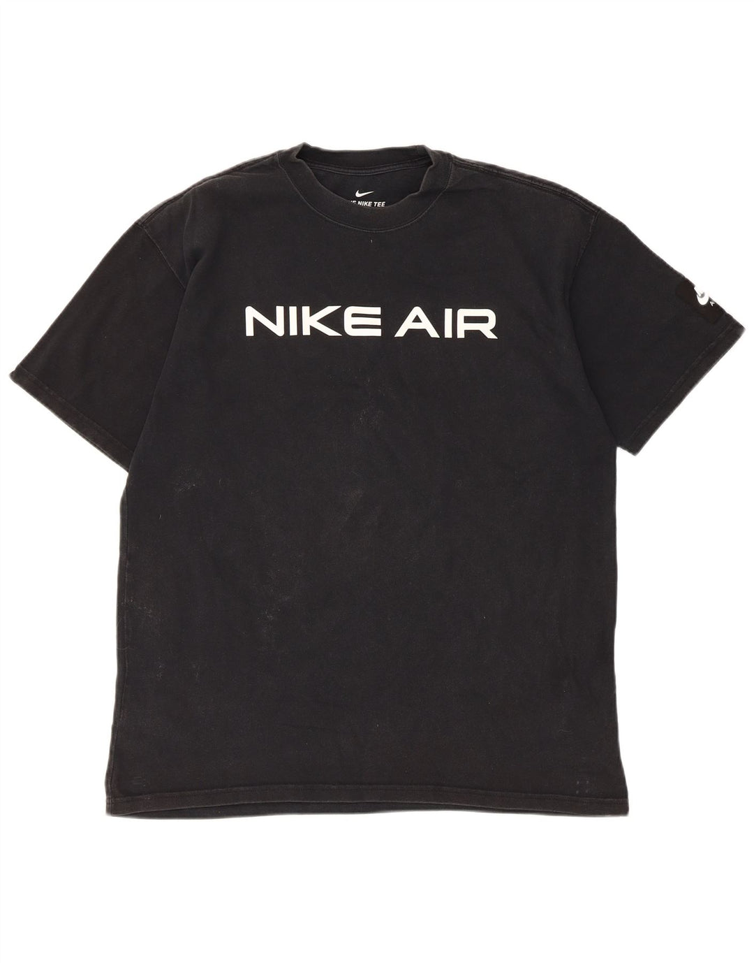 Nike Mens Graphic T-Shirt Top Medium Black Cotton