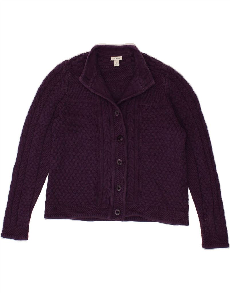 L.L.BEAN Womens Cardigan Sweater UK 8 Small Purple Vintage L.L.Bean and Second-Hand L.L.Bean from Messina Hembry 