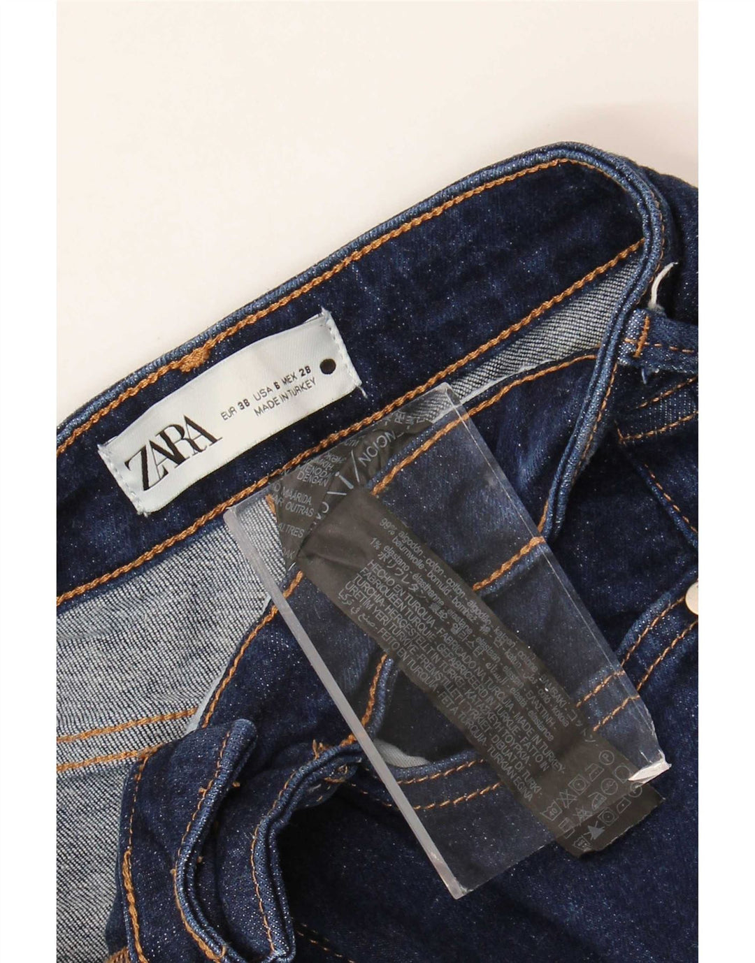 Zara Womens Flared Jeans EU 38 Small W28 L33 Blue Cotton