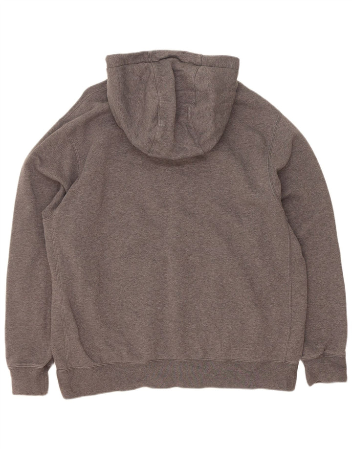 Nike Mens Hoodie Jumper XL Grey Cotton