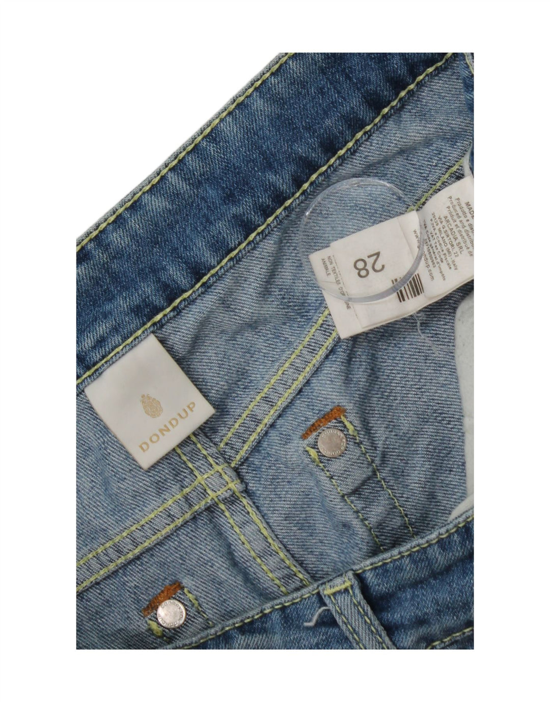 DONDUP Womens Distressed Skinny Jeans W28 L29 Blue Cotton Vintage Dondup and Second-Hand Dondup from Messina Hembry 