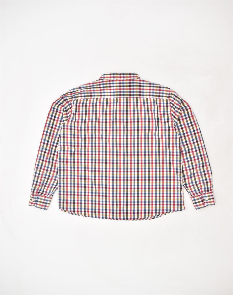 MASSIMO DUTTI Mens Shirt XL Multicoloured Check Cotton | Vintage | Thrift | Second-Hand | Used Clothing | Messina Hembry 