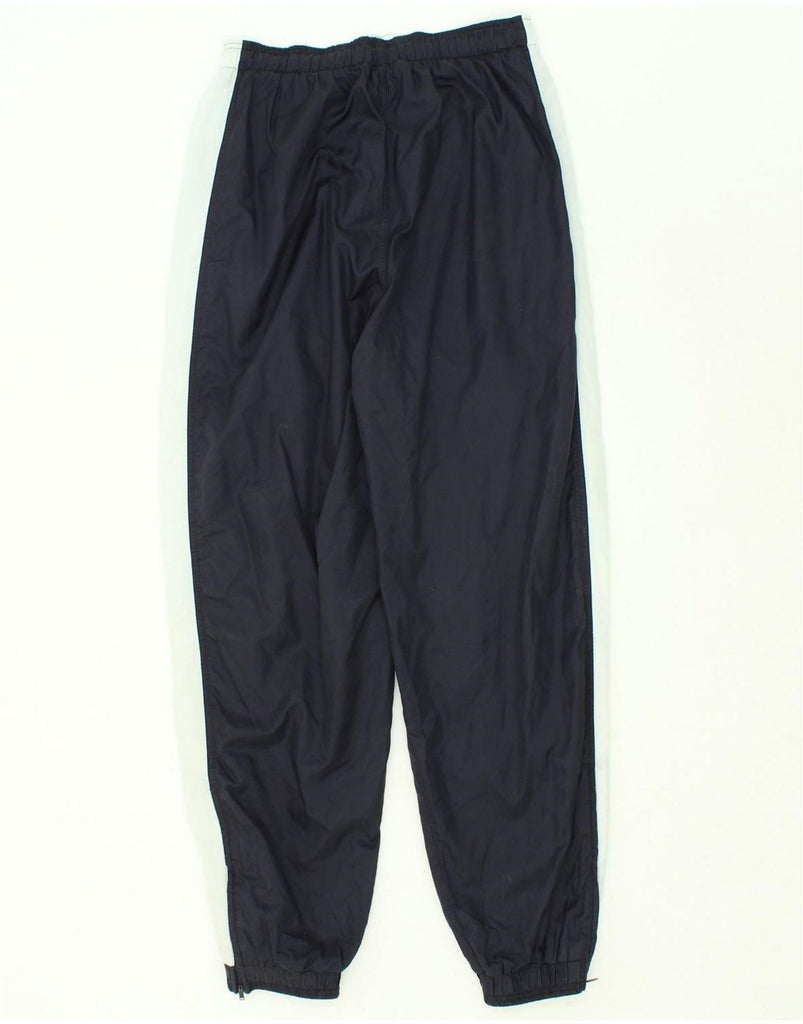 PUMA Mens Tracksuit Trousers Joggers Medium Navy Blue Colourblock Nylon Vintage Puma and Second-Hand Puma from Messina Hembry 