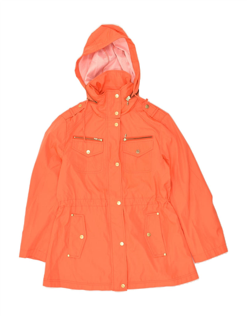 LONDON FOG Womens Heritage Hooded Military Jacket UK 10 Small Orange | Vintage London Fog | Thrift | Second-Hand London Fog | Used Clothing | Messina Hembry 