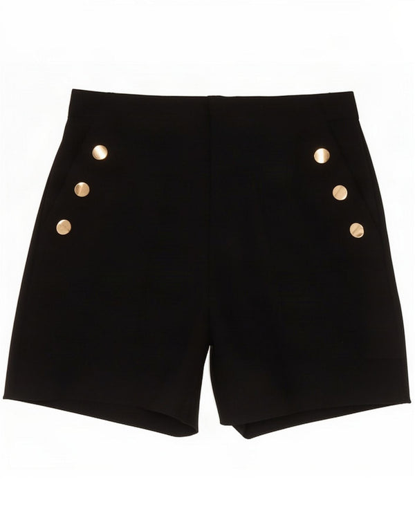 Zara Womens High Waist Hot Pants Large W30 Black