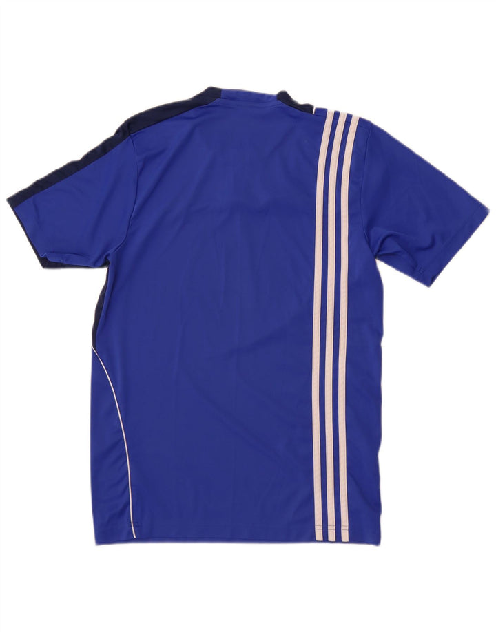 Adidas Mens Graphic T-Shirt Top XS Blue Colourblock Polyester
