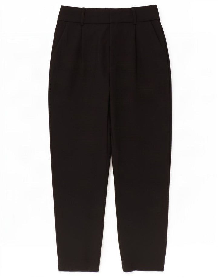 Zara Womens Pegged Suit Trousers Small W26 L27 Black Polyester