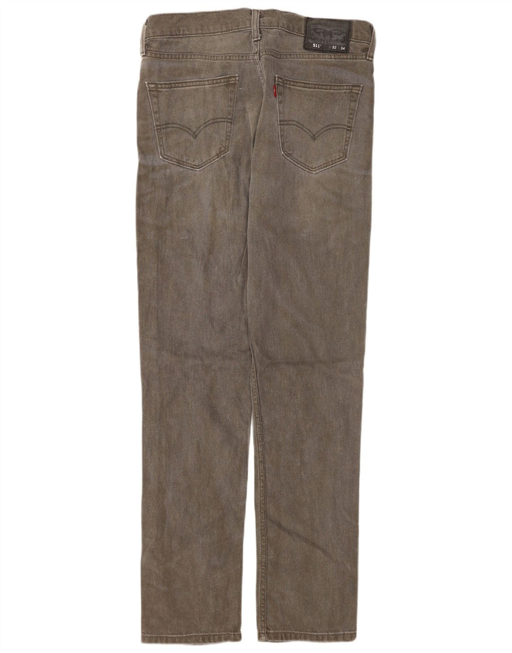 Levi's Mens 511 Slim Jeans  W32 L34 Grey Cotton