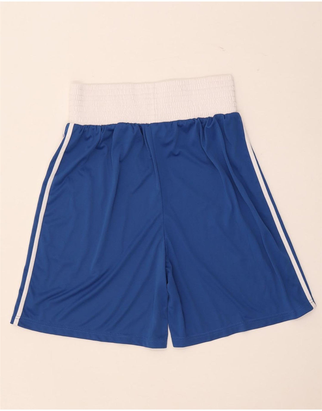 Adidas Mens Boxing Sport Shorts Large Blue Colourblock Polyester