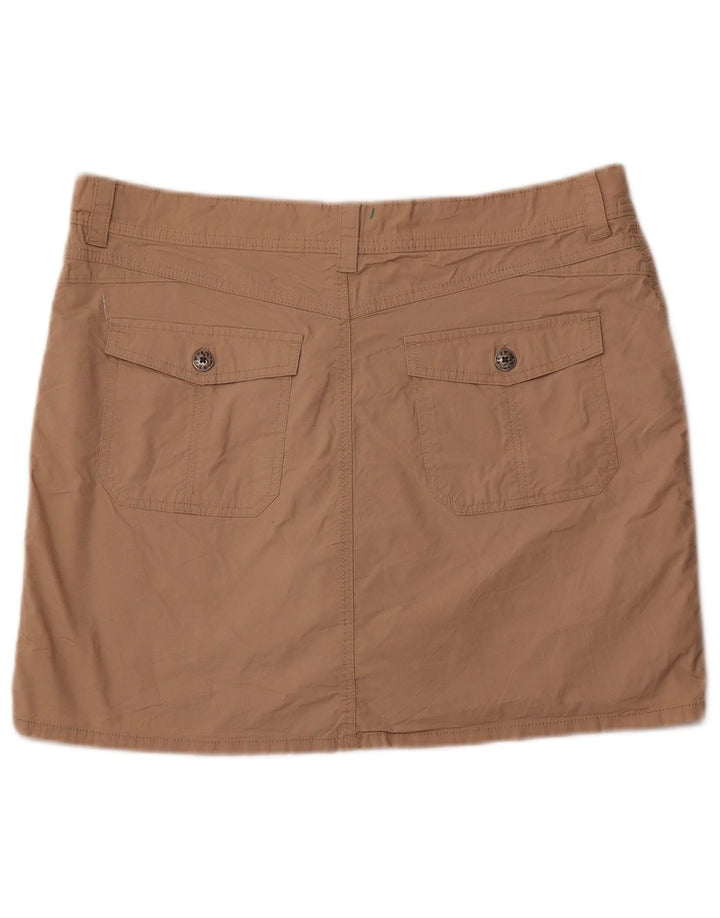 LEE Womens Mini Skort US 16 2XL Brown Cotton