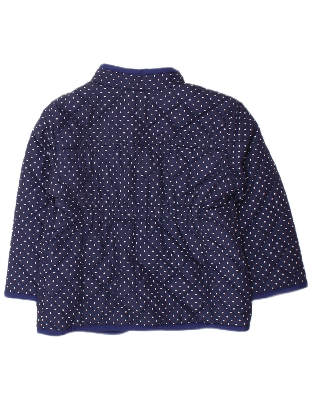 TOMMY HILFIGER Baby Girls Quilted Jacket 18-24 Months Navy Blue Polka Dot