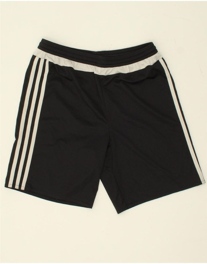 ADIDAS Boys Climalite Sport Shorts 13-14 Years Black Polyester Vintage Adidas and Second-Hand Adidas from Messina Hembry 