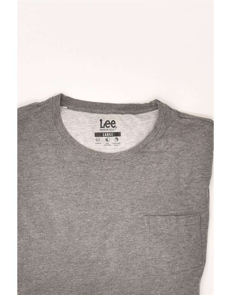 LEE Womens Top Long Sleeve UK 16 Large Grey Cotton | Vintage Lee | Thrift | Second-Hand Lee | Used Clothing | Messina Hembry 