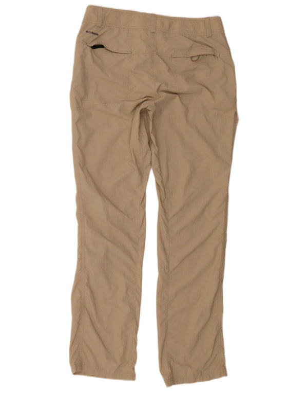 Columbia Womens Low Waist Regular Cargo Trousers UK 8 Small W32 L32 Beige
