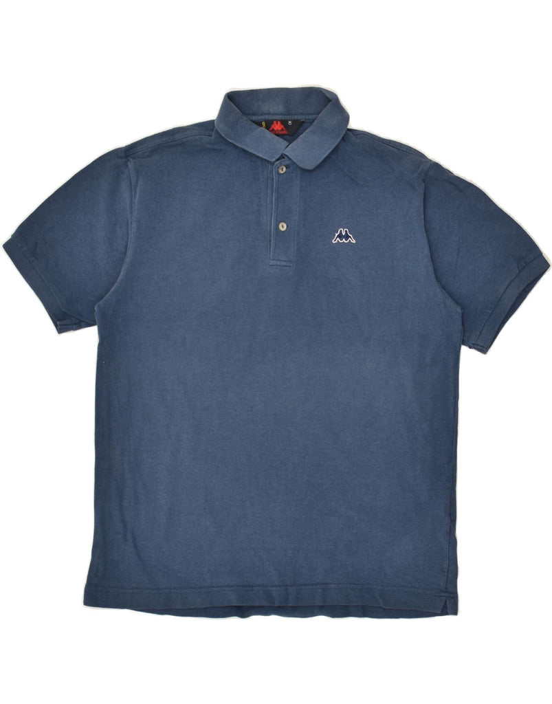 KAPPA Mens Polo Shirt Medium Navy Blue Cotton | Vintage Kappa | Thrift | Second-Hand Kappa | Used Clothing | Messina Hembry 