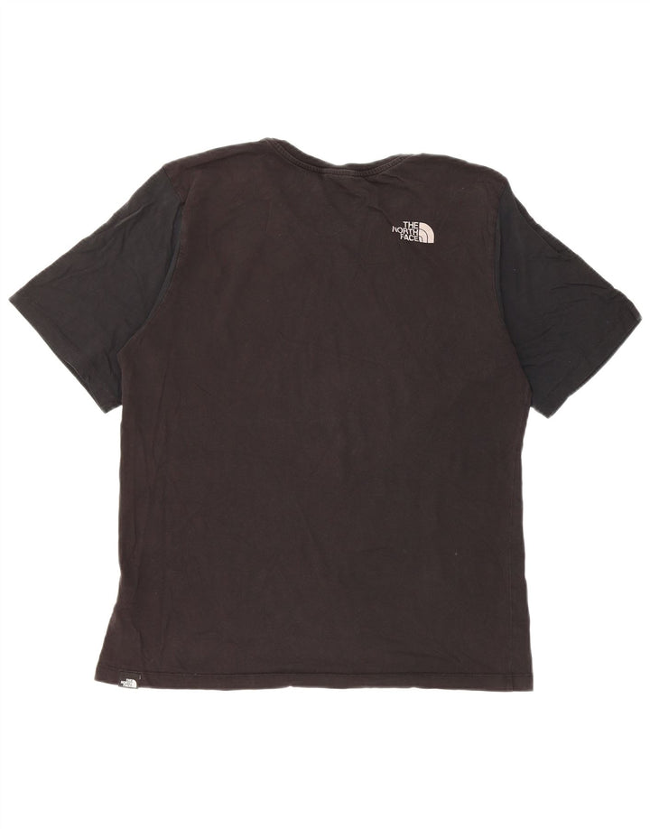 The North Face Womens T-Shirt Top UK 14 Medium Black Cotton