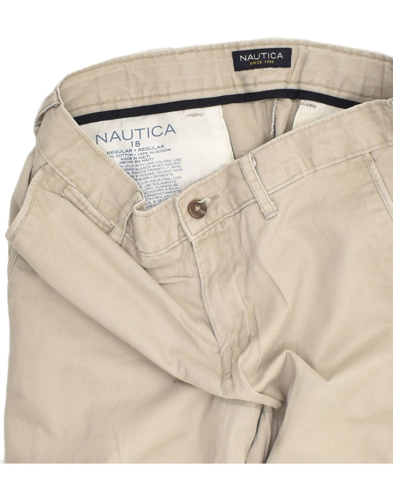 NAUTICA Boys Slim Chino Trousers 15-16 Years W29 L29 Grey Cotton | Vintage Nautica | Thrift | Second-Hand Nautica | Used Clothing | Messina Hembry 