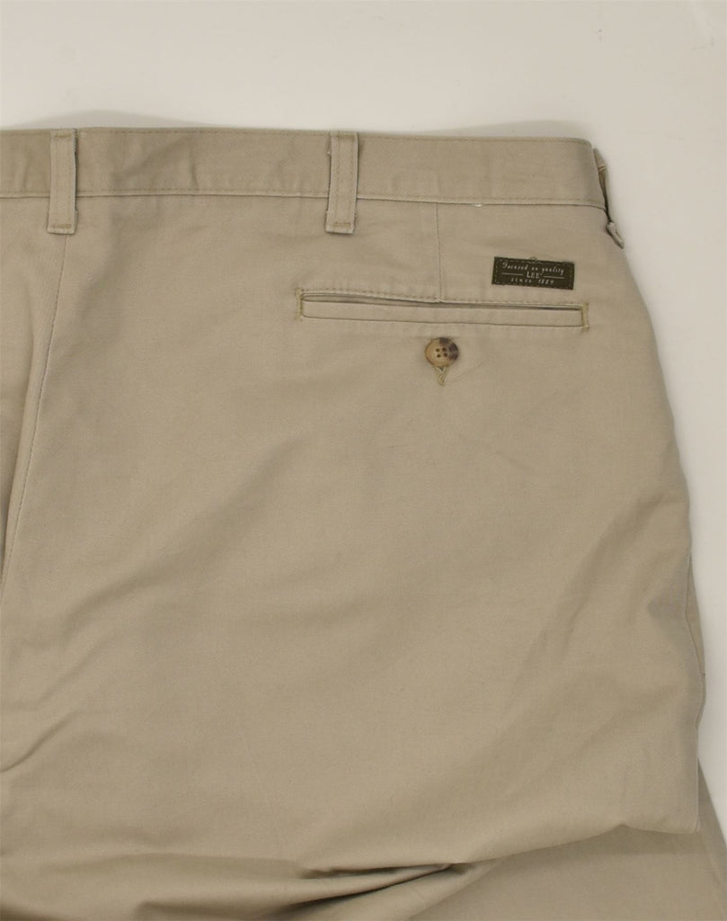 LEE Mens Tapered Chino Trousers W42 L30  Beige Cotton | Vintage Lee | Thrift | Second-Hand Lee | Used Clothing | Messina Hembry 