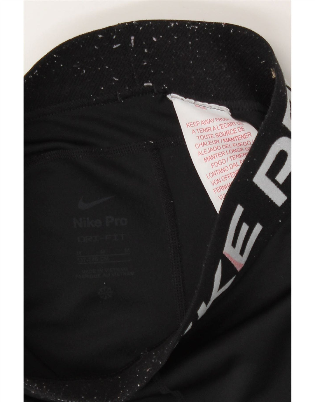 Nike Girls Graphic Leggings 10-11 Years Medium Black Polyester