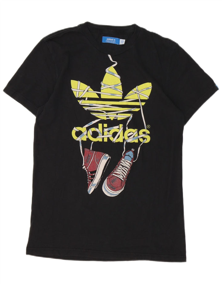 Adidas Mens Graphic T-Shirt Top Small Black