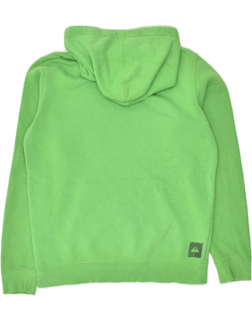 QUIKSILVER Boys Graphic Hoodie Jumper 15-16 Years Green | Vintage Quiksilver | Thrift | Second-Hand Quiksilver | Used Clothing | Messina Hembry 