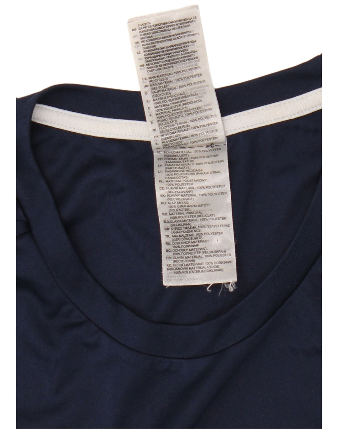 Adidas Mens Aeroready T-Shirt Top XL Navy Blue Polyester