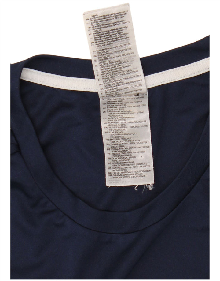 Adidas Mens Aeroready T-Shirt Top XL Navy Blue Polyester