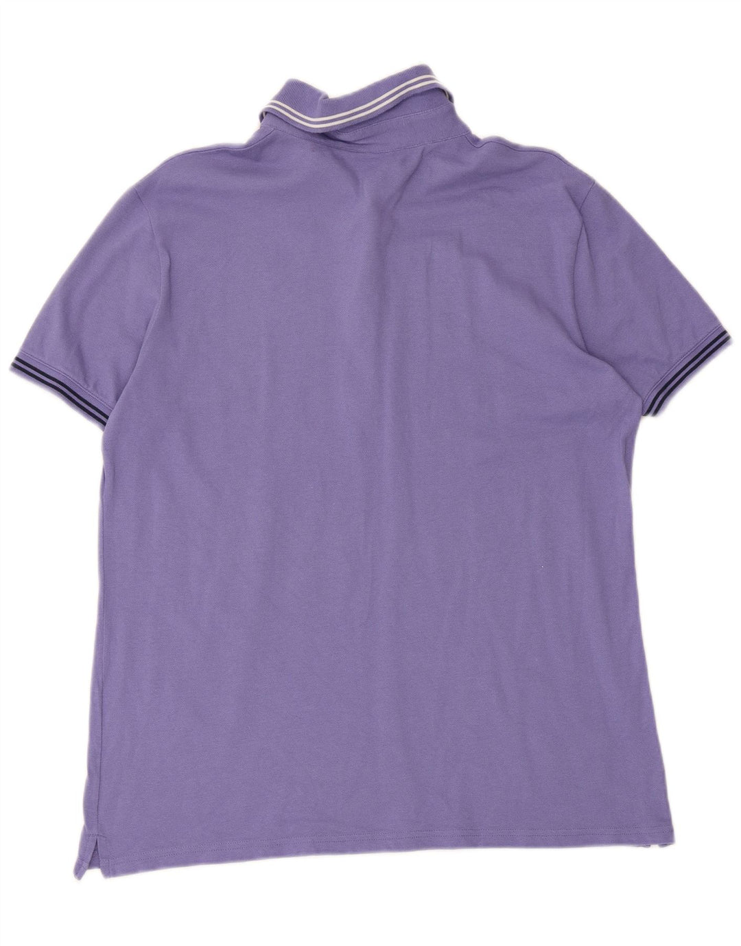 Benetton Mens Polo Shirt Medium Purple