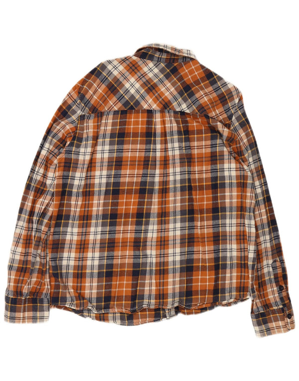 Mountain Warehouse Mens Regular Fit Flannel Shirt 3XL Brown Plaid Cotton