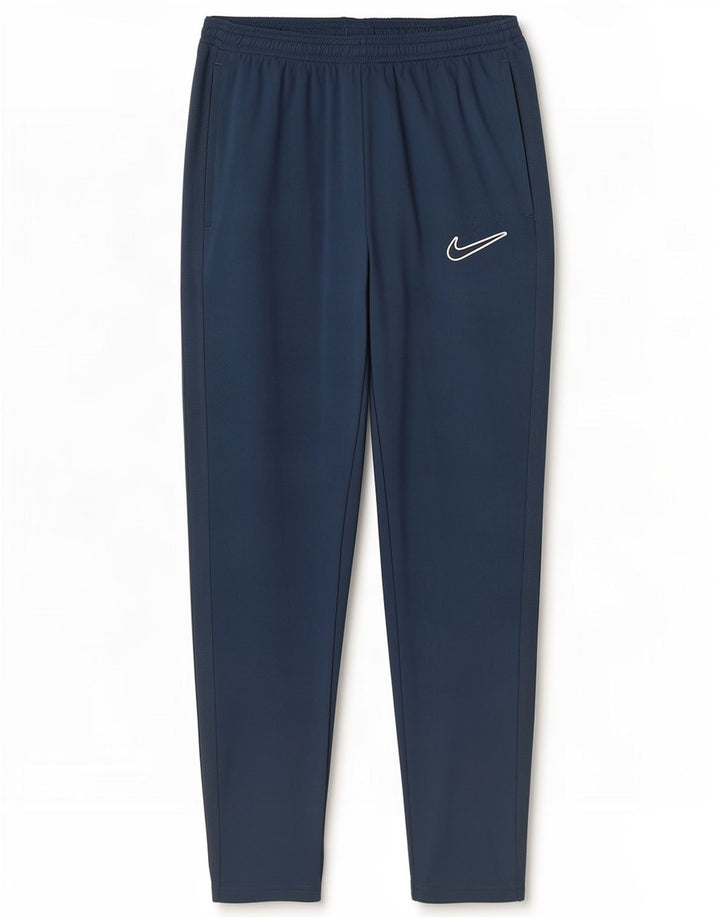 Nike Mens Dri Fit Tracksuit Trousers Medium Navy Blue Polyester